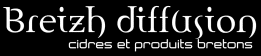 Logo Breizh diffusion avec le texte 'cidres et produits bretons' en dessous.